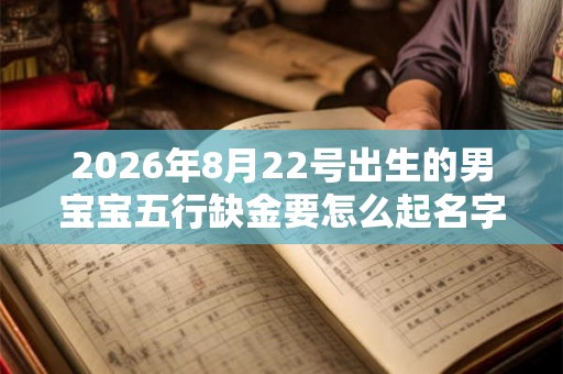 2026年8月22号出生的男宝宝五行缺金要怎么起名字
