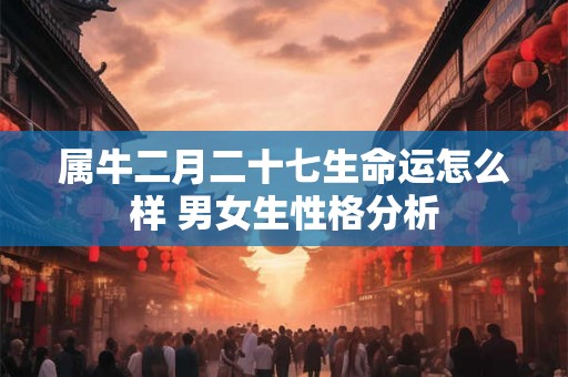 属牛二月二十七生命运怎么样 男女生性格分析