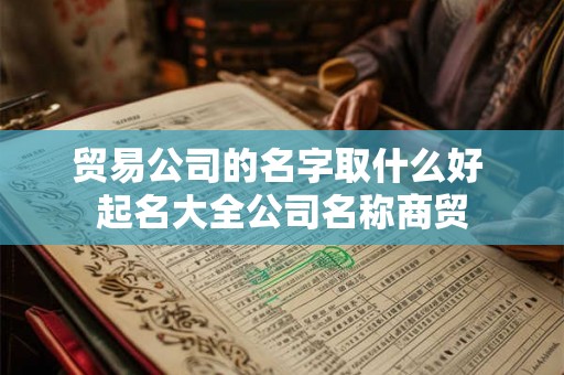 贸易公司的名字取什么好 起名大全公司名称商贸
