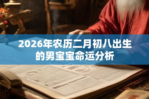 2026年农历二月初八出生的男宝宝命运分析