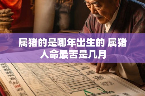 属猪的是哪年出生的 属猪人命最苦是几月 属猪的是哪年出生的 属猪人命最苦是几月