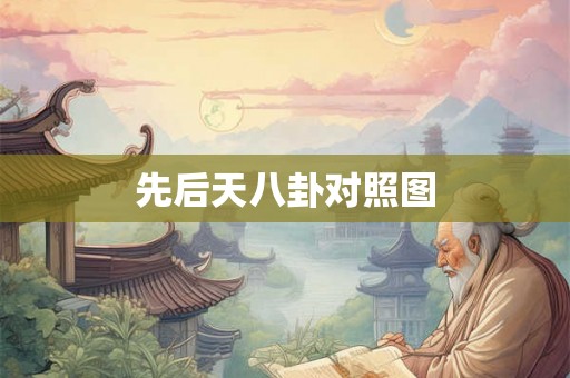 先后天八卦对照图