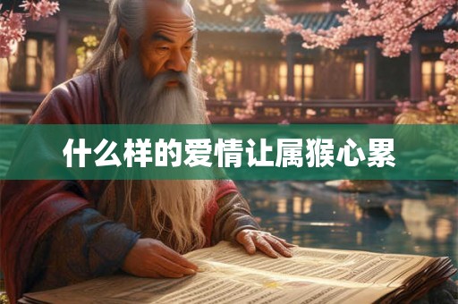 什么样的爱情让属猴心累