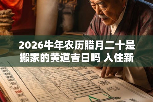 2026牛年农历腊月二十是搬家的黄道吉日吗 入住新房适合么