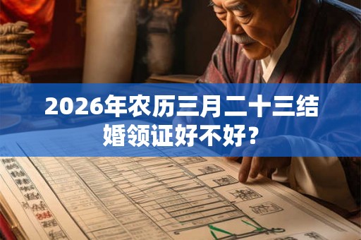 2026年农历三月二十三结婚领证好不好？