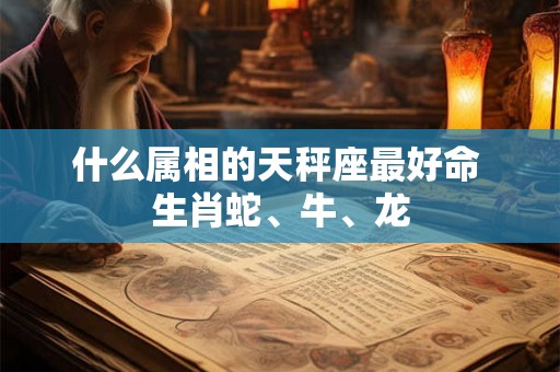 什么属相的天秤座最好命 生肖蛇、牛、龙