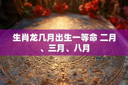 生肖龙几月出生一等命 二月、三月、八月