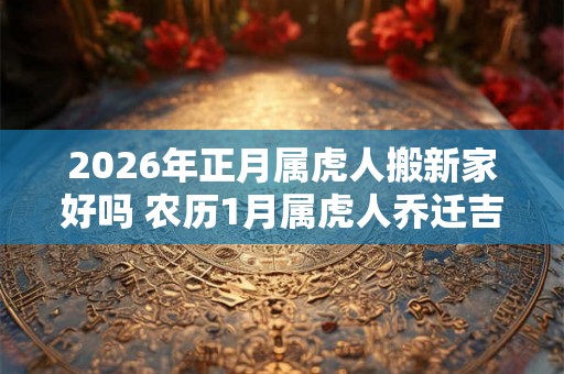 2026年正月属虎人搬新家好吗 农历1月属虎人乔迁吉日 2026年正月属虎人搬新家好吗 农历1月属虎人乔迁吉日