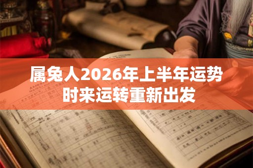 属兔人2026年上半年运势 时来运转重新出发