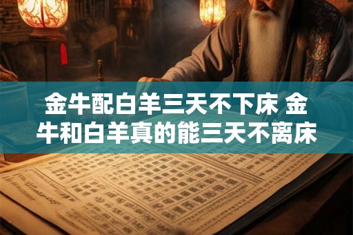 金牛配白羊三天不下床 金牛和白羊真的能三天不离床吗