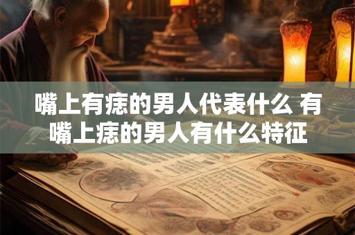 嘴上有痣的男人代表什么 有嘴上痣的男人有什么特征