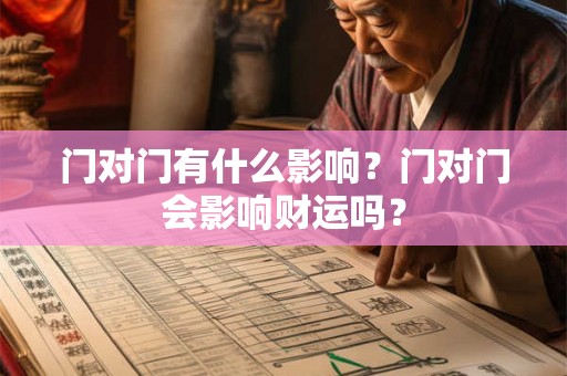 门对门有什么影响?门对门会影响财运吗? 门对门有什么影响?门对门会影响财运吗?