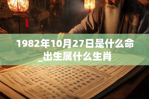1982年10月27日是什么命_出生属什么生肖