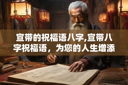 宣带的祝福语八字,宣带八字祝福语，为您的人生增添好运！