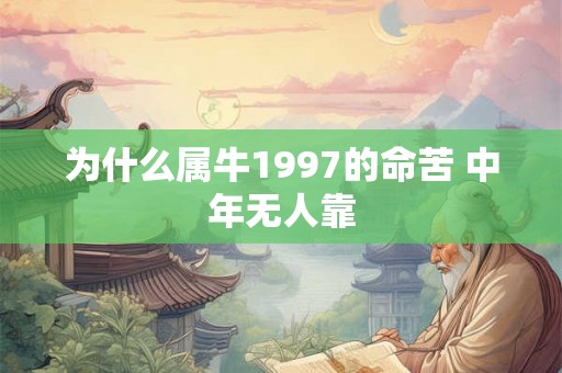 为什么属牛1997的命苦 中年无人靠