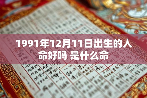 1991年12月11日出生的人命好吗 是什么命