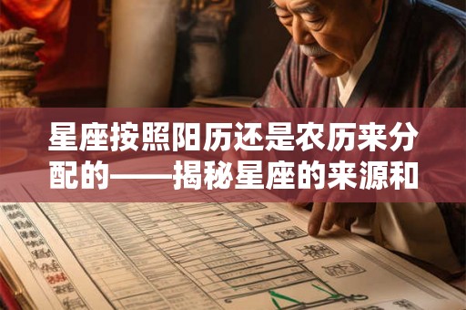 星座按照阳历还是农历来分配的——揭秘星座的来源和划分方式