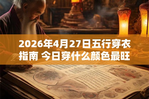 2026年4月27日五行穿衣指南 今日穿什么颜色最旺运