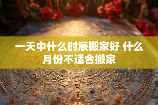 一天中什么时辰搬家好 什么月份不适合搬家