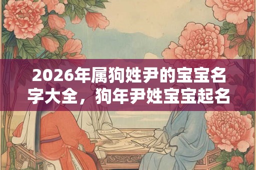 2026年属狗姓尹的宝宝名字大全，狗年尹姓宝宝起名