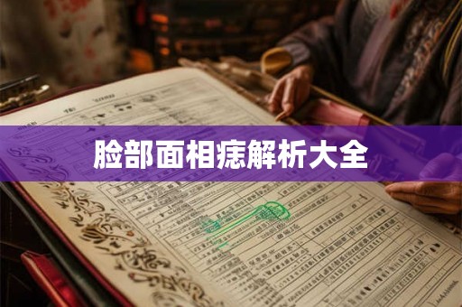 脸部面相痣解析大全