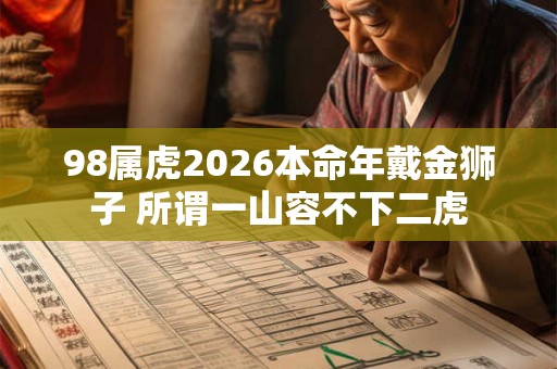 98属虎2026本命年戴金狮子 所谓一山容不下二虎