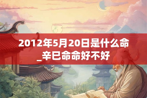 2012年5月20日是什么命_辛巳命命好不好 2012年5月20日是什么命_辛巳命命好不好