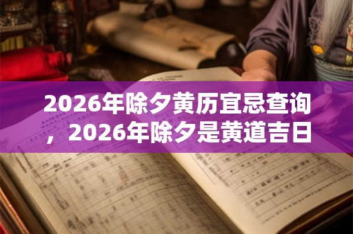 2026年除夕黄历宜忌查询，2026年除夕是黄道吉日吗？