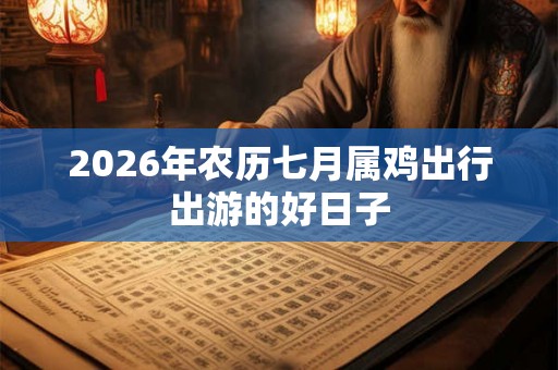 2026年农历七月属鸡出行出游的好日子