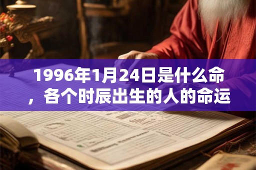 1996年1月24日是什么命，各个时辰出生的人的命运