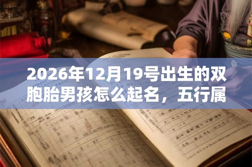 2026年12月19号出生的双胞胎男孩怎么起名,五行属什么 2026年12月19号出生的双胞胎男孩怎么起名,五行属什么