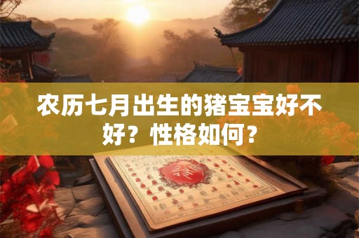 农历七月出生的猪宝宝好不好?性格如何? 农历七月出生的猪宝宝好不好?性格如何?