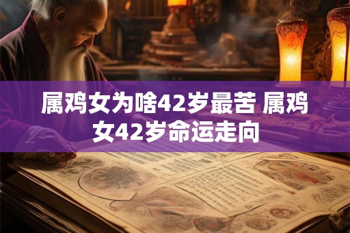 属鸡女为啥42岁最苦 属鸡女42岁命运走向