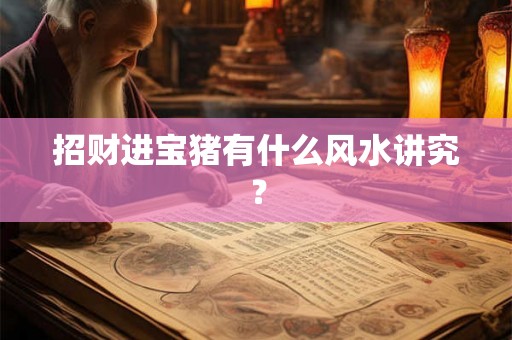 招财进宝猪有什么风水讲究？