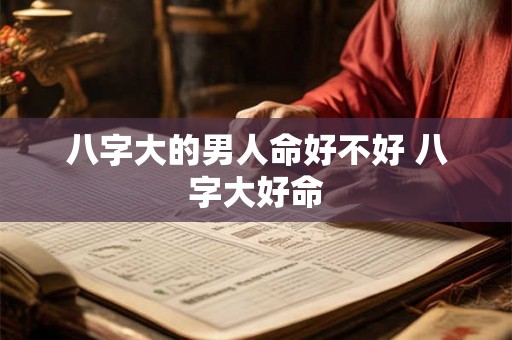 八字大的男人命好不好 八字大好命 八字大的男人命好不好 八字大好命