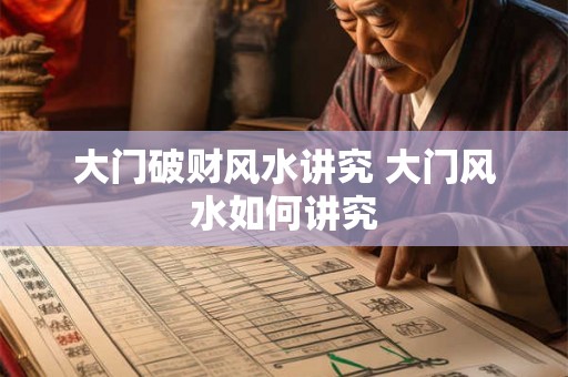 大门破财风水讲究 大门风水如何讲究