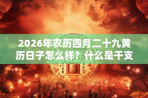 2026年农历四月二十九黄历日子怎么样?什么是干支历? 2026年农历四月二十九黄历日子怎么样?什么是干支历?