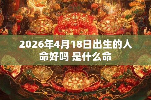 2026年4月18日出生的人命好吗 是什么命
