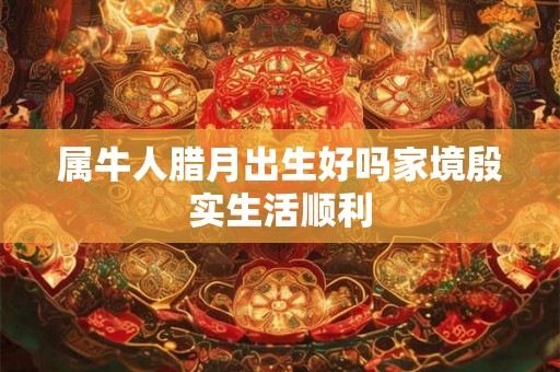 属牛人腊月出生好吗家境殷实生活顺利