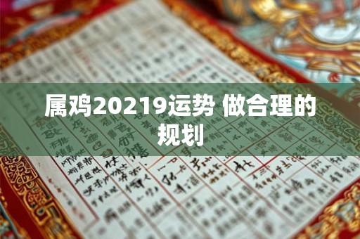 属鸡20219运势 做合理的规划