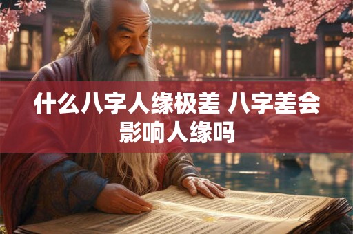 什么八字人缘极差 八字差会影响人缘吗 什么八字人缘极差 八字差会影响人缘吗
