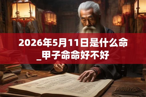 2026年5月11日是什么命_甲子命命好不好