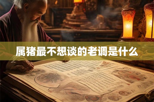 属猪最不想谈的老调是什么