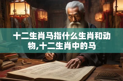 十二生肖马指什么生肖和动物,十二生肖中的马