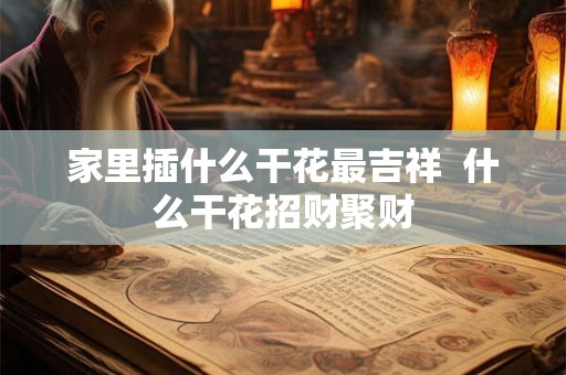 家里插什么干花最吉祥  什么干花招财聚财