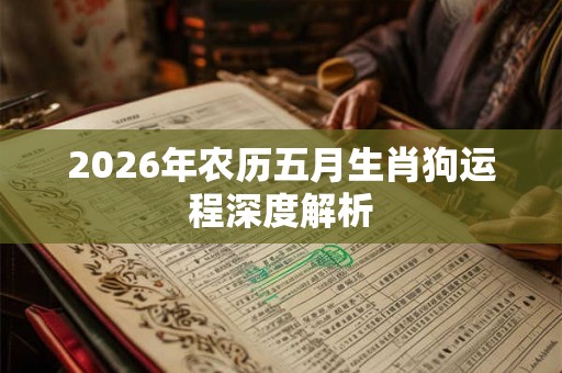 2026年农历五月生肖狗运程深度解析