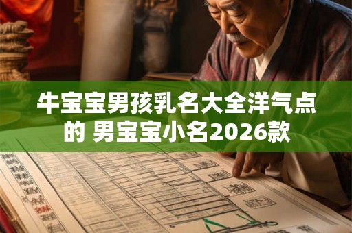 牛宝宝男孩乳名大全洋气点的 男宝宝小名2026款