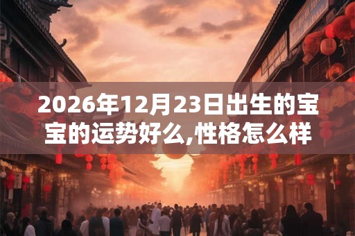 2026年12月23日出生的宝宝的运势好么,性格怎么样