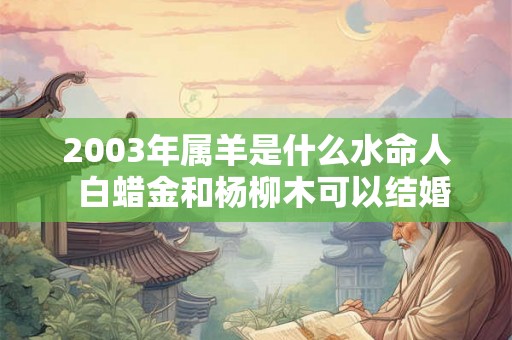 2003年属羊是什么水命人  白蜡金和杨柳木可以结婚吗