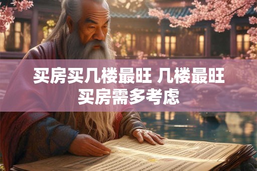 买房买几楼最旺 几楼最旺买房需多考虑
